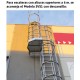 Escalera vertical de seguridad con jaula de protección SVS292